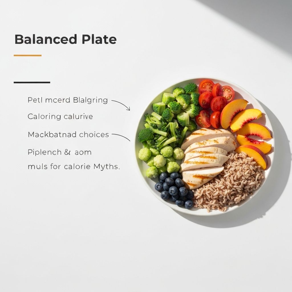 Variety of healthy foods illustrating nutrition concepts